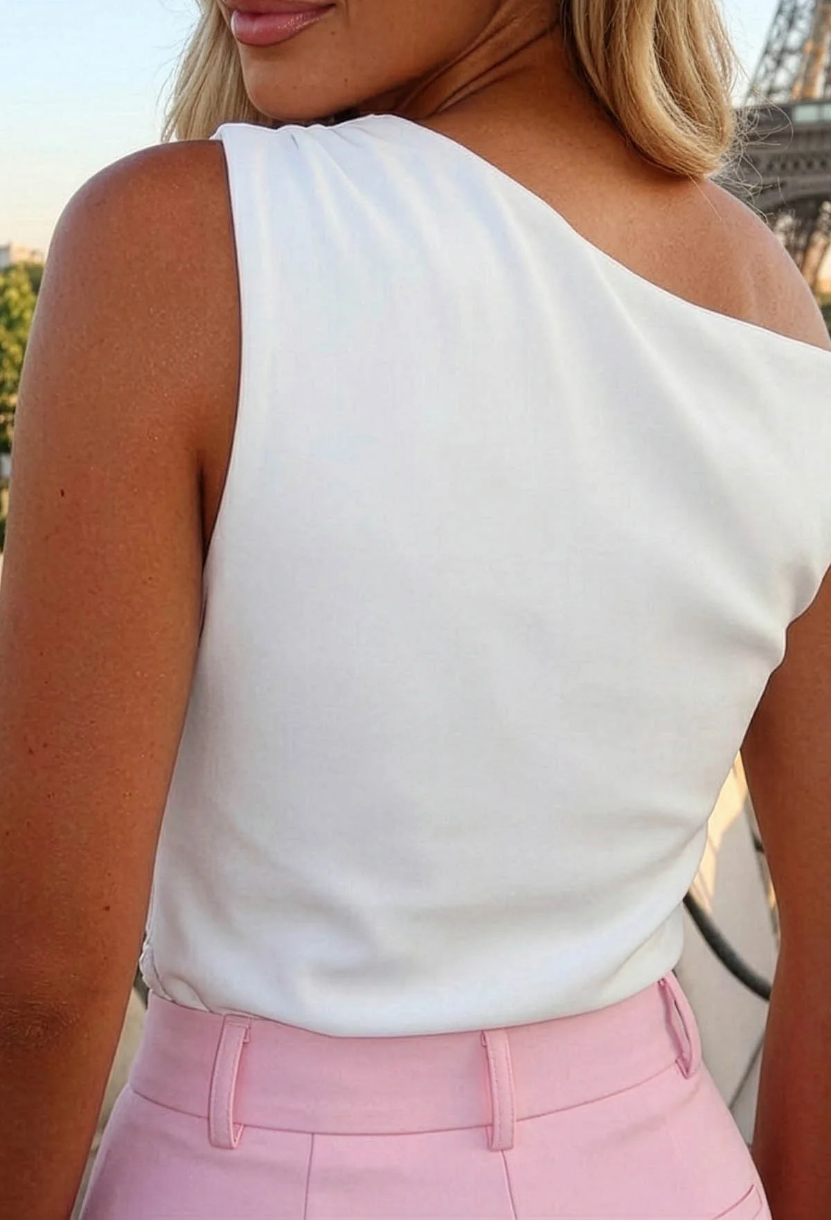 Aloha Babe White Off Shoulder Sequin Top - Image 2
