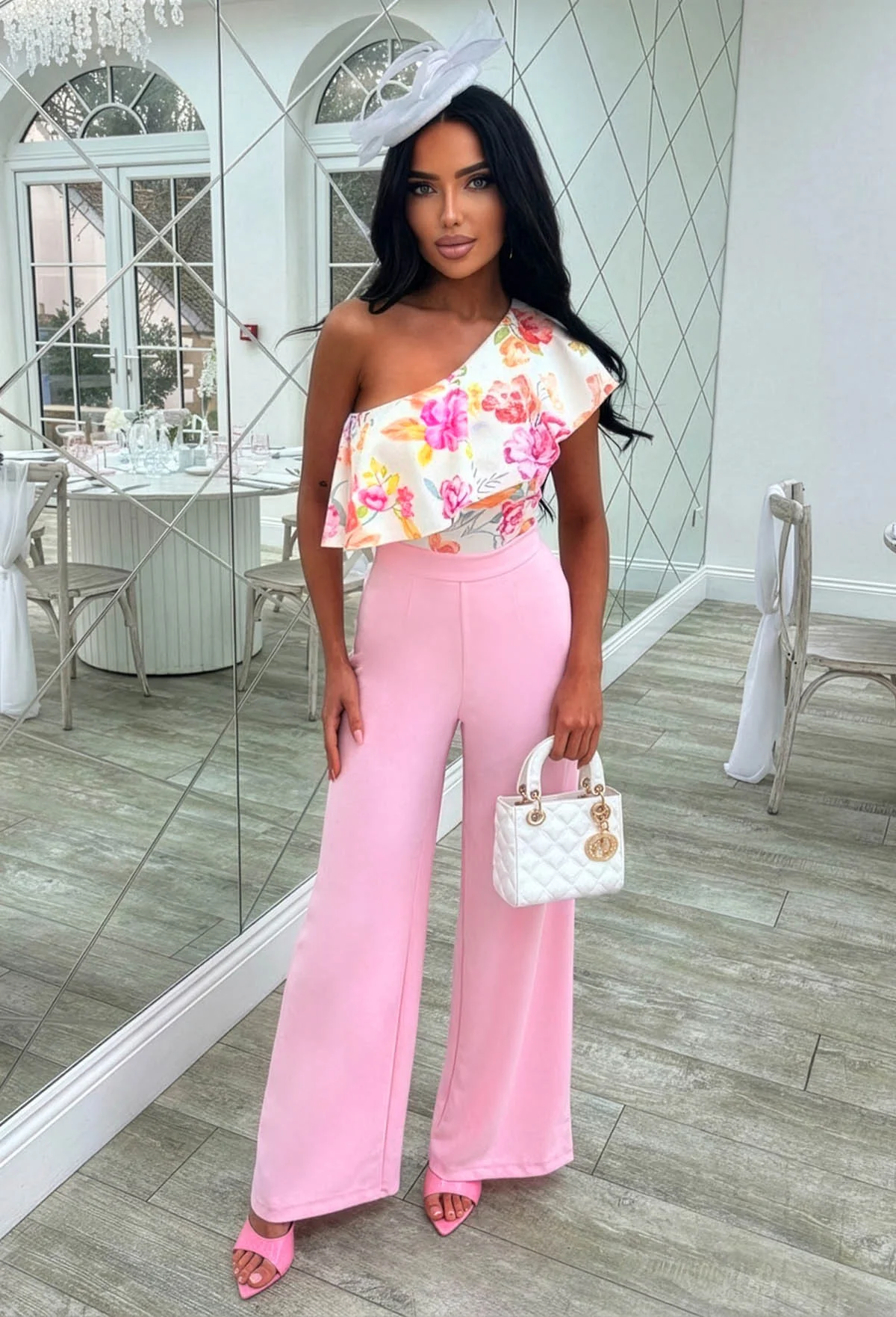 Always Frilled White Floral Off Shoulder Bodysuit - Image 4