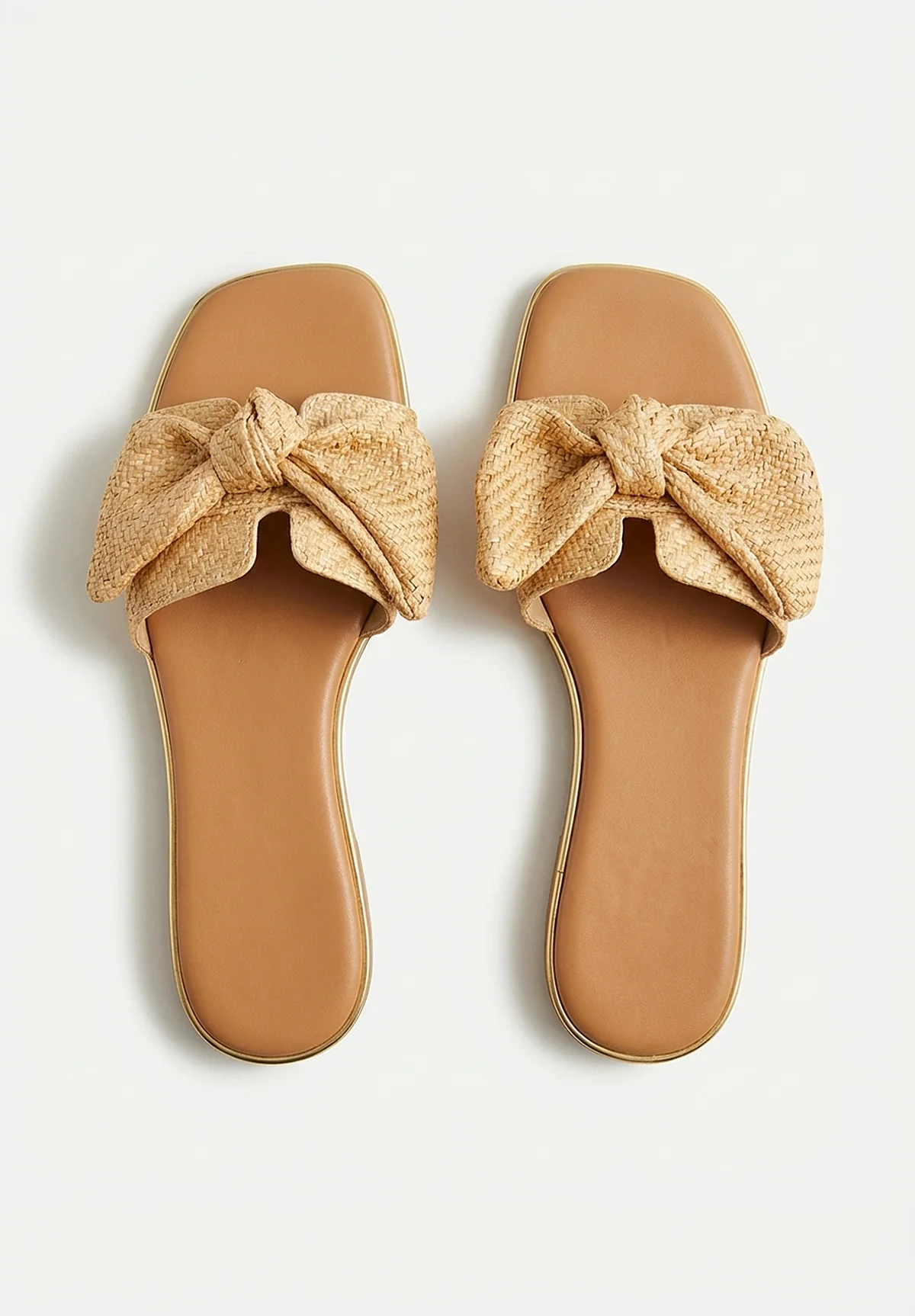 Belle Of The Bow Beige Embellished Sandals - Image 2