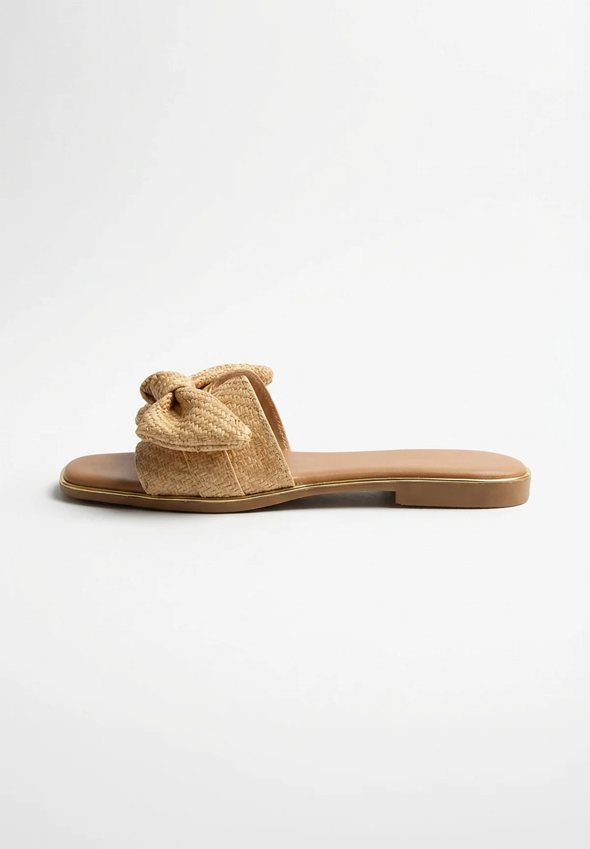 Belle Of The Bow Beige Embellished Sandals - Image 3