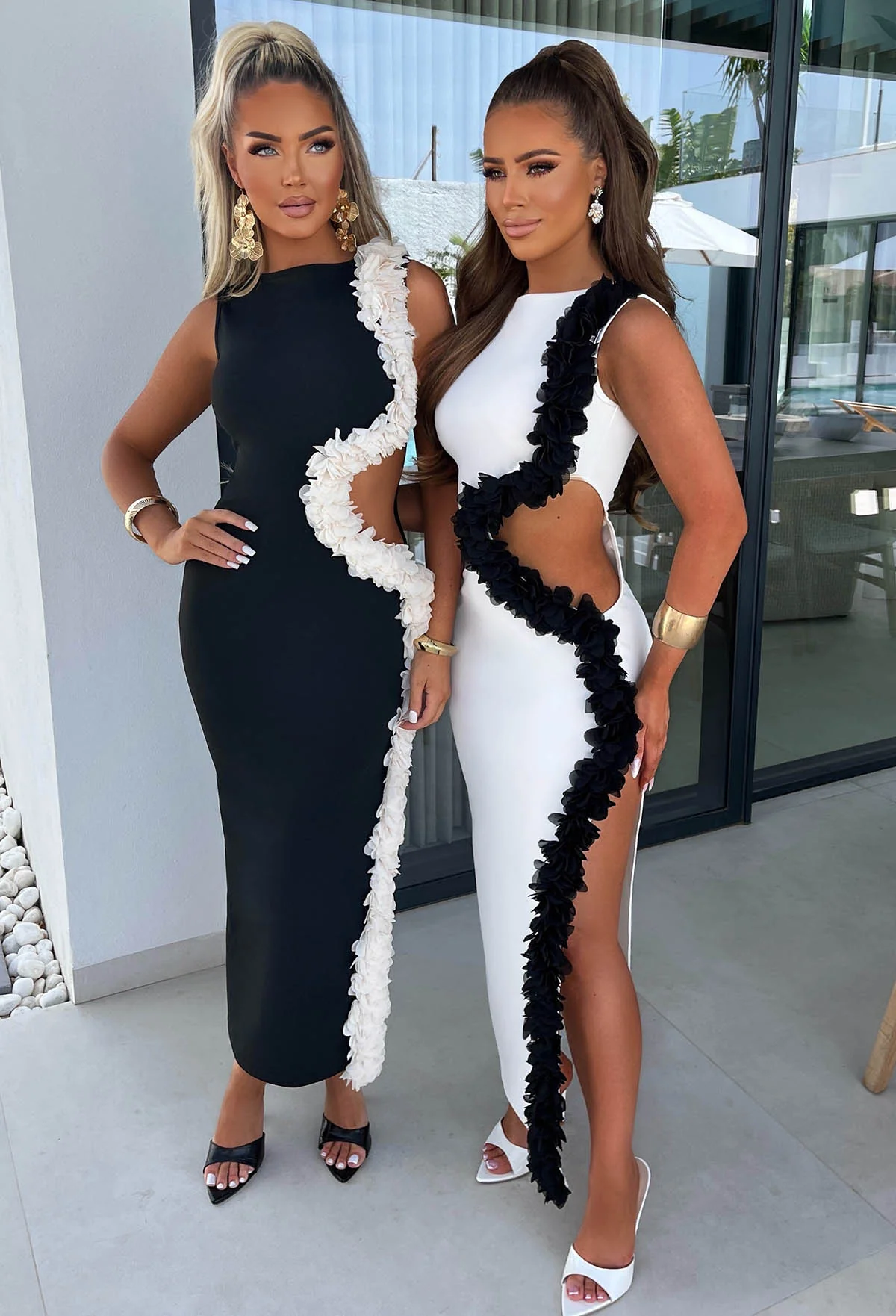 Billion Dollar Bae Black Cut Out Maxi Dress - Image 9