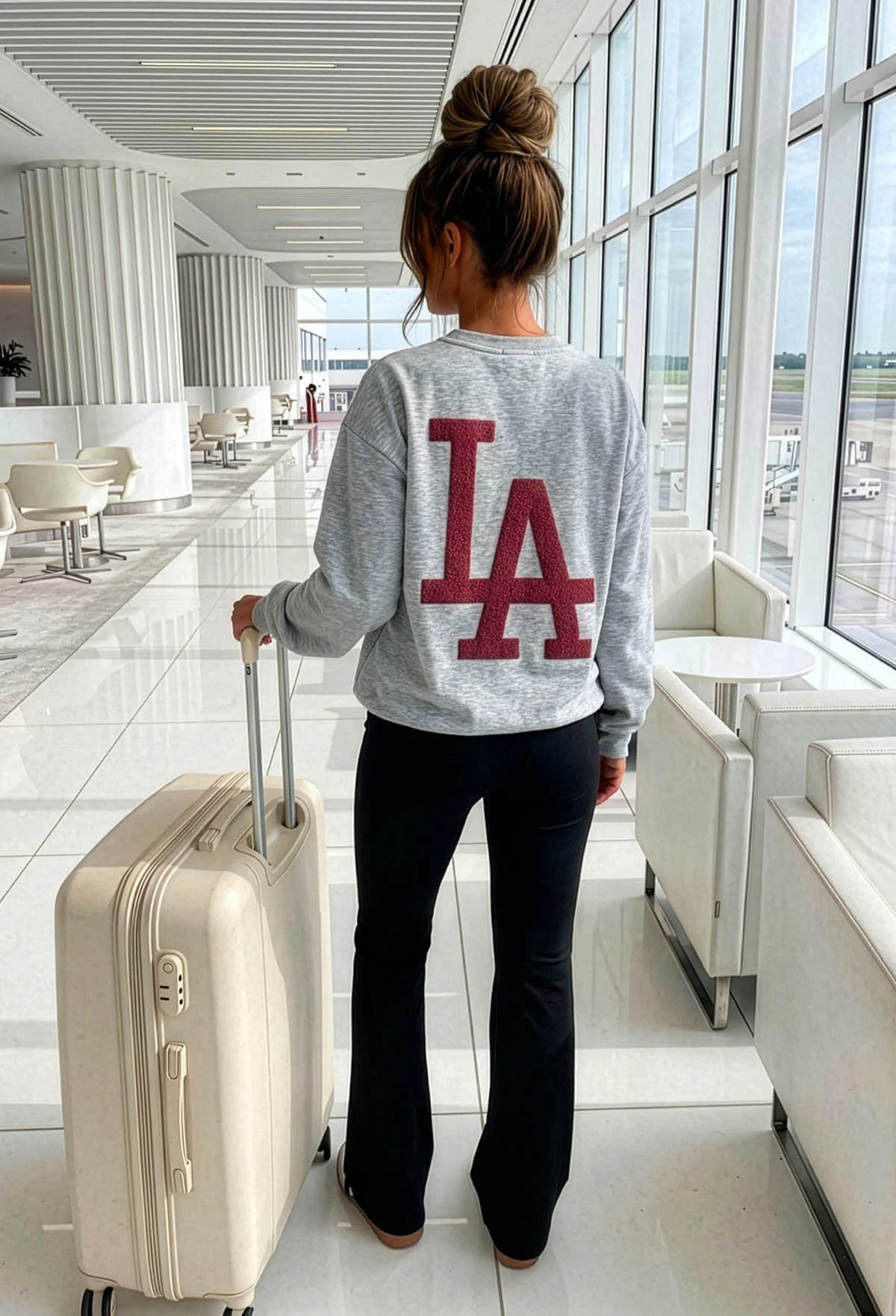 City Comforts Grey LA Sweatshirt - Image 3