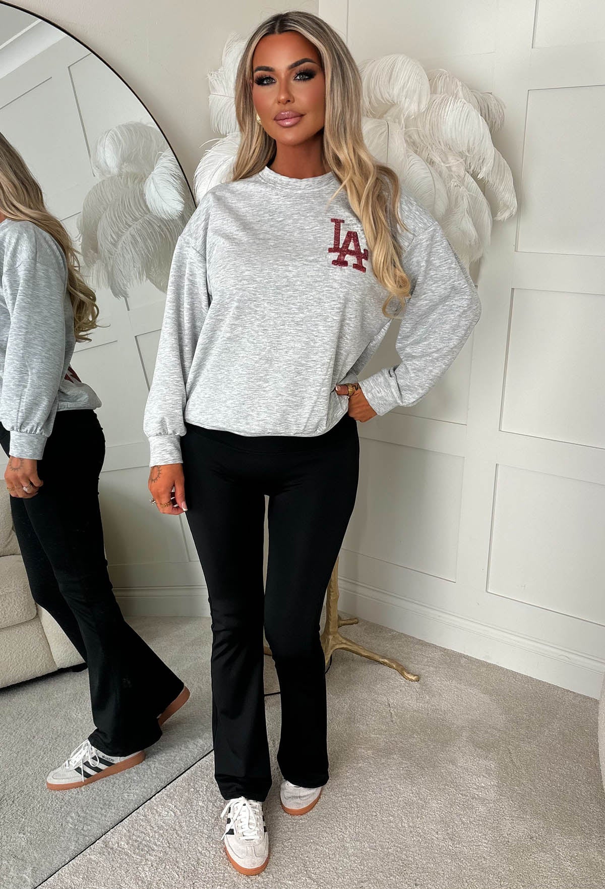 City Comforts Grey LA Sweatshirt - Image 7