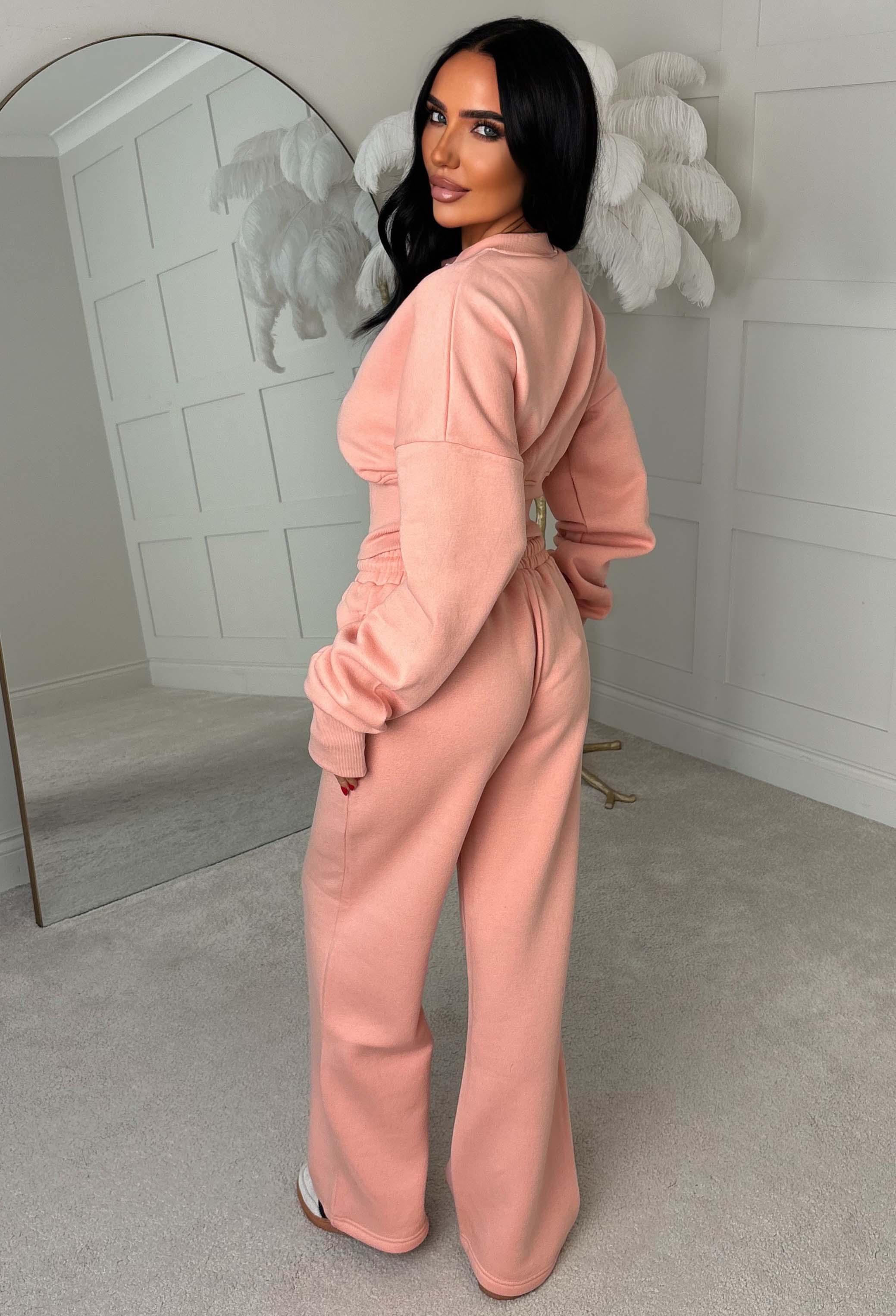Comfy Collective Pink Button Down Lounge Co-ord - Image 2