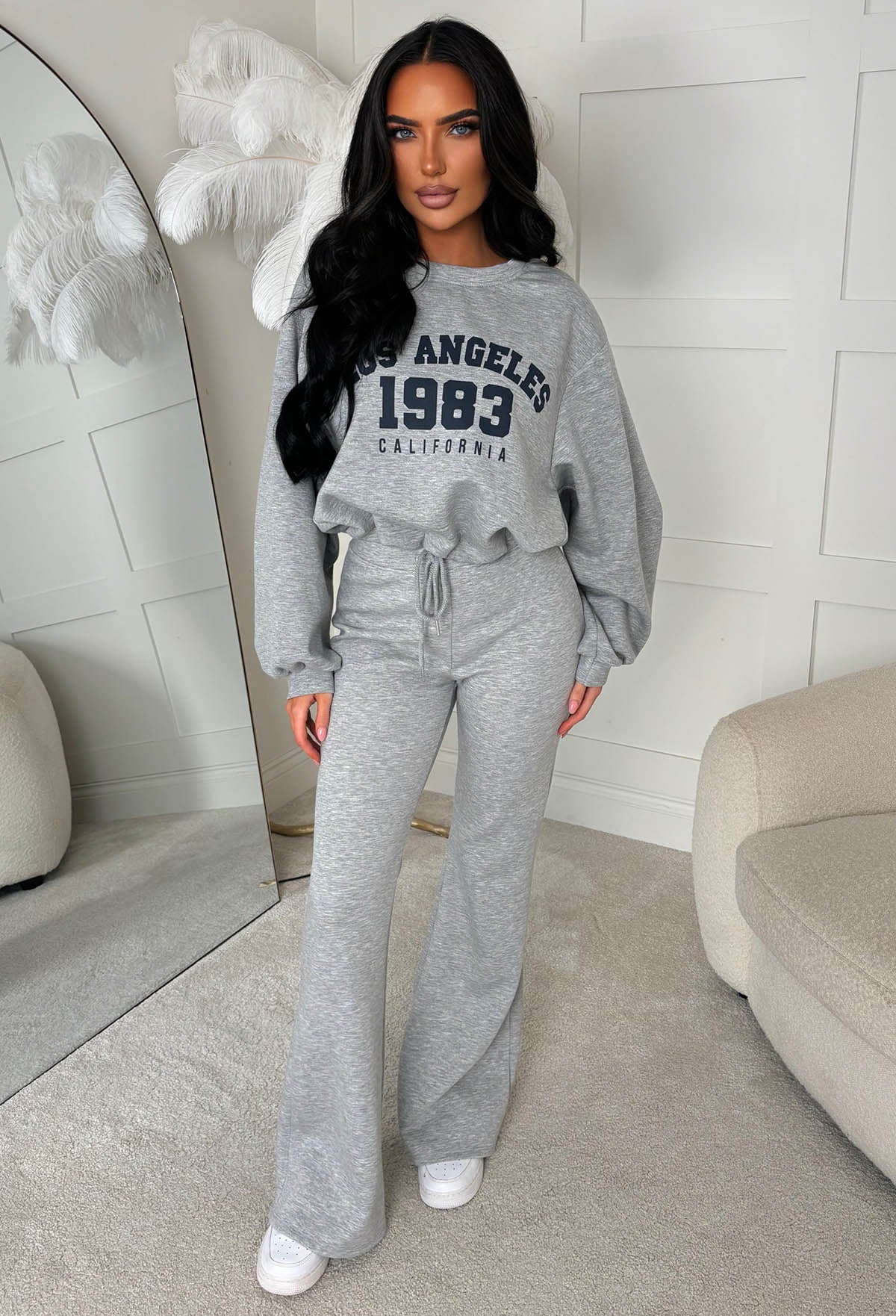 Easy Does It Grey Los Angeles Lounge Co-Ord Set - Image 3