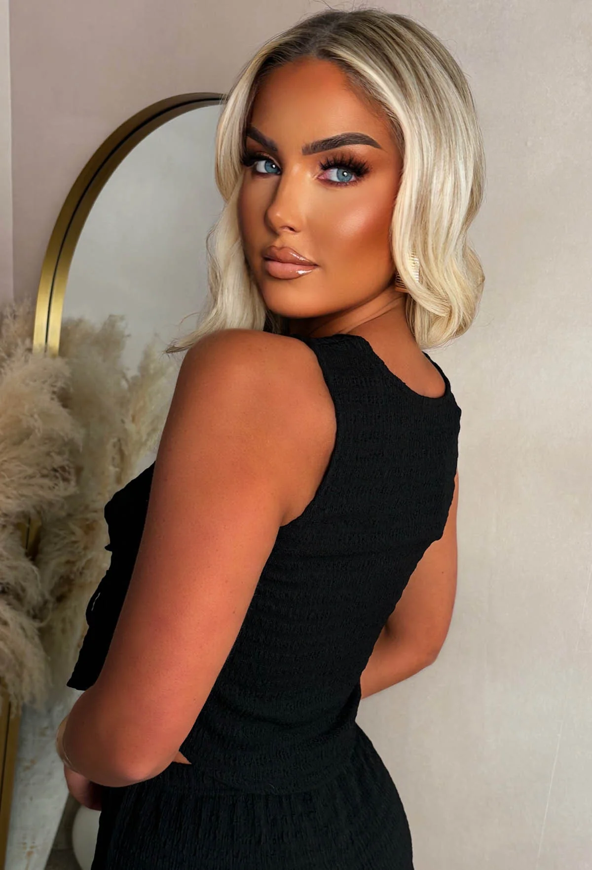 Fatal Attraction Black Tie Knot Top - Image 5