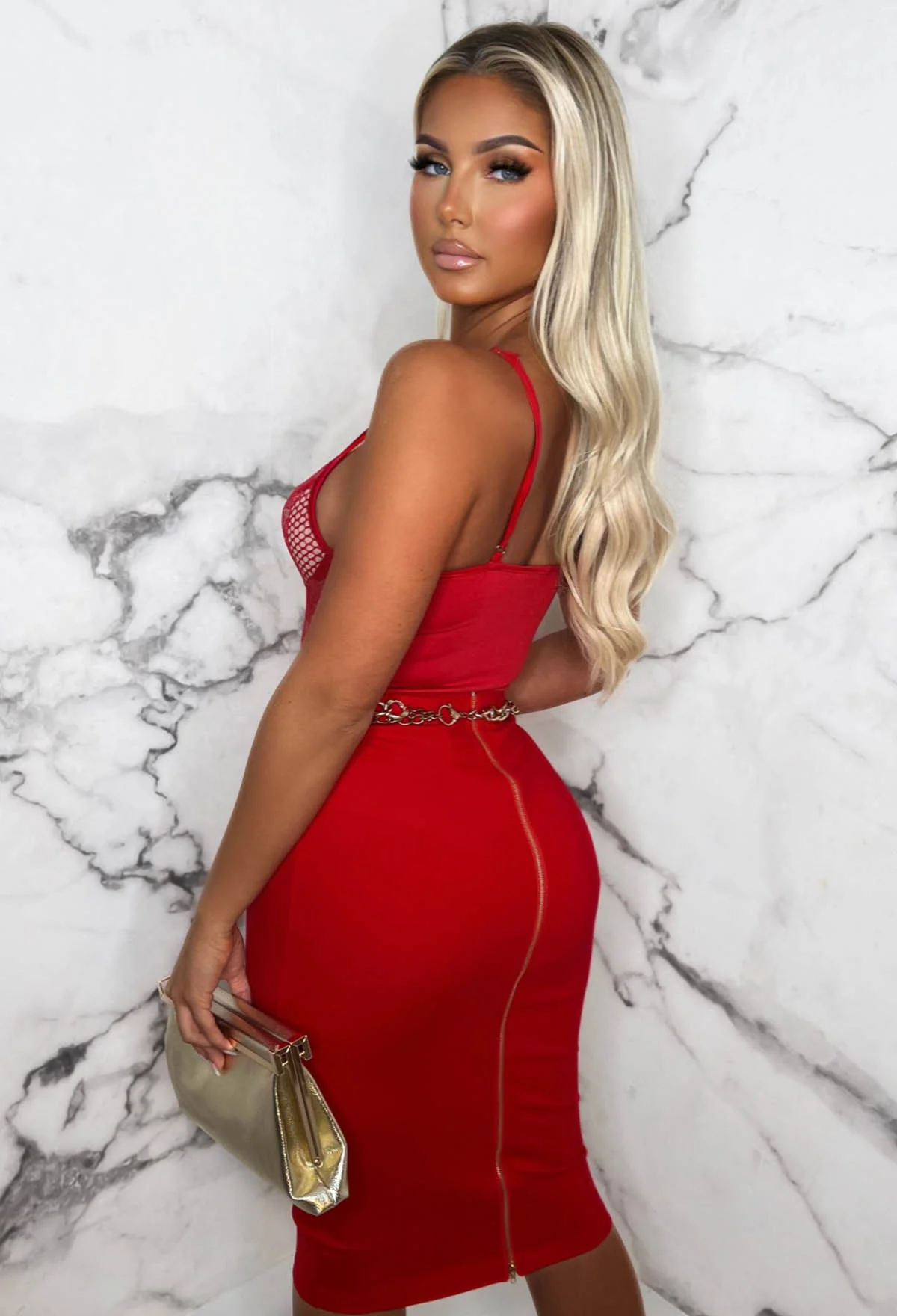 Forever Flawless Red Lace Bodysuit - Image 5