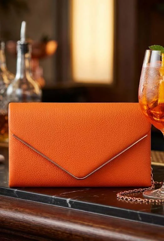 Hampstead Orange Clutch Bag - Image 2