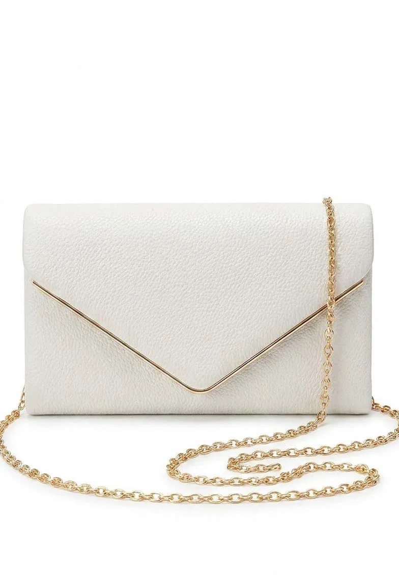 Hampstead White Clutch Bag - Image 3