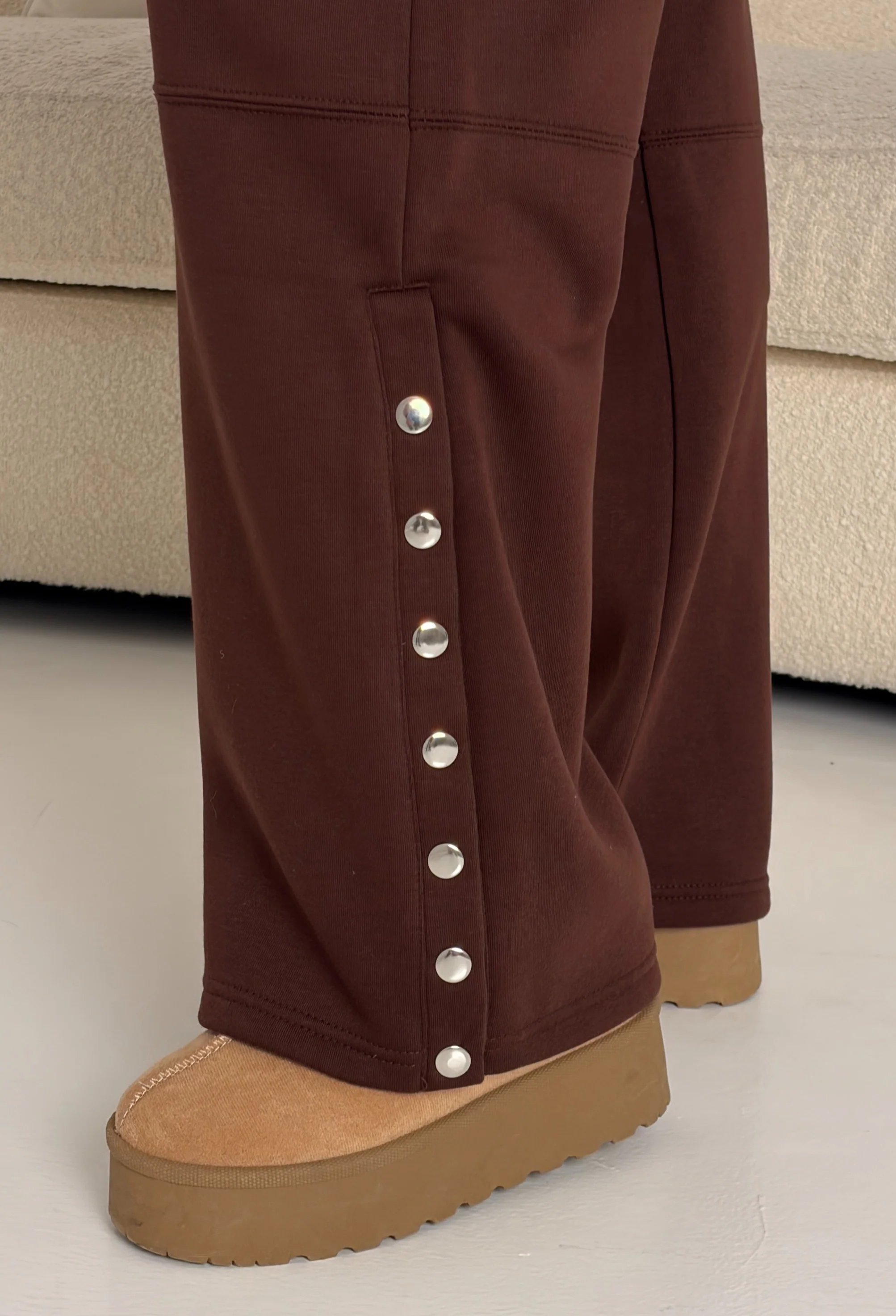 Honey Icon Chocolate Brown Lounge Joggers - Image 5