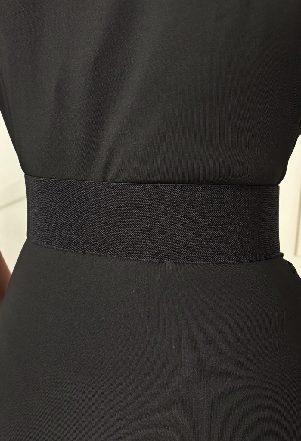 Hot Gossip Black Western Style Buckle Elasticated Belt - Image 2