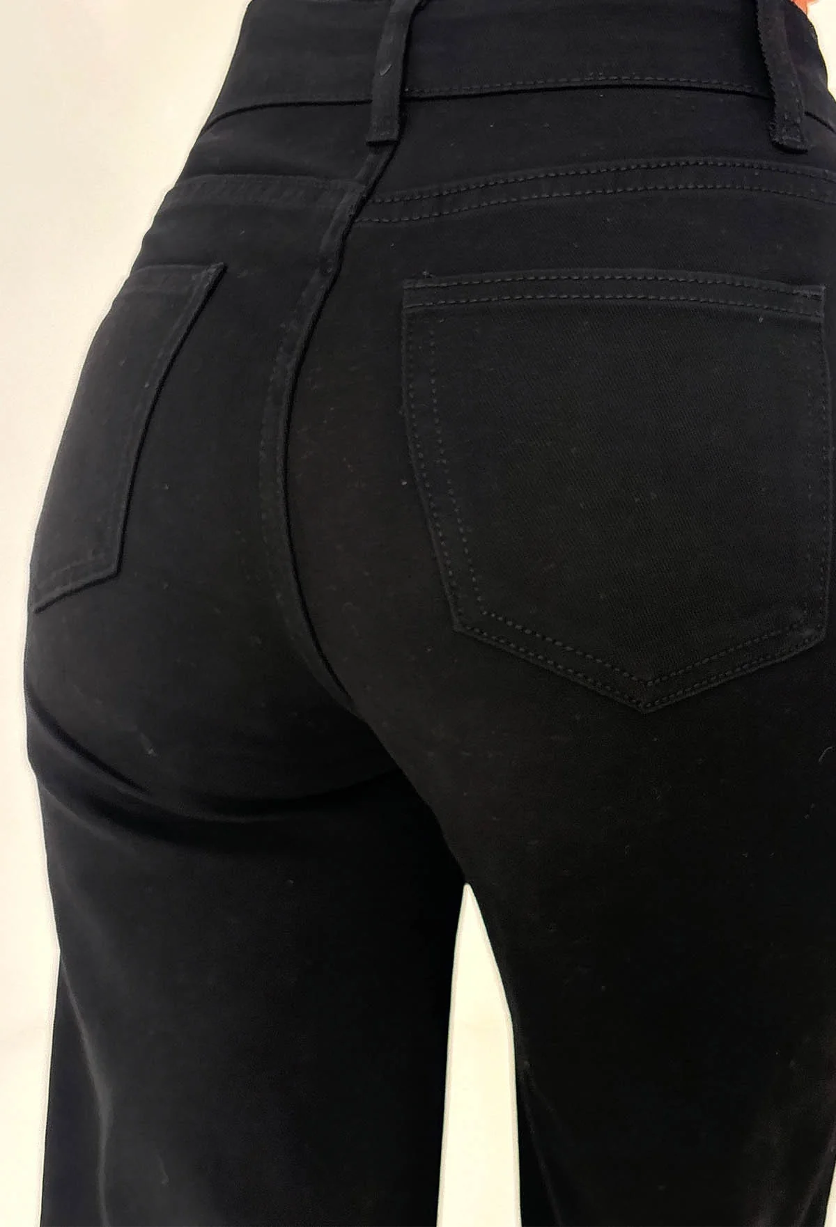 Lace Me Up Black Lace Front Stretch Jeans - Image 2
