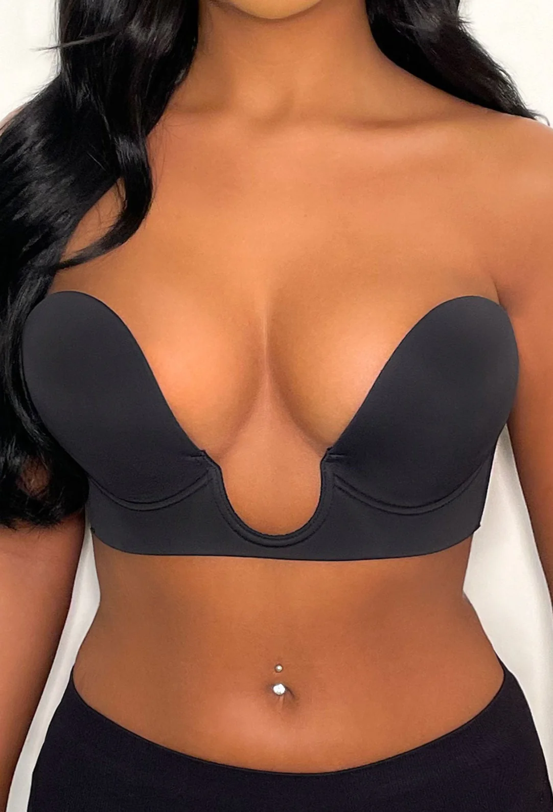 Lifted Black Bust Enhancing Stick On Bra