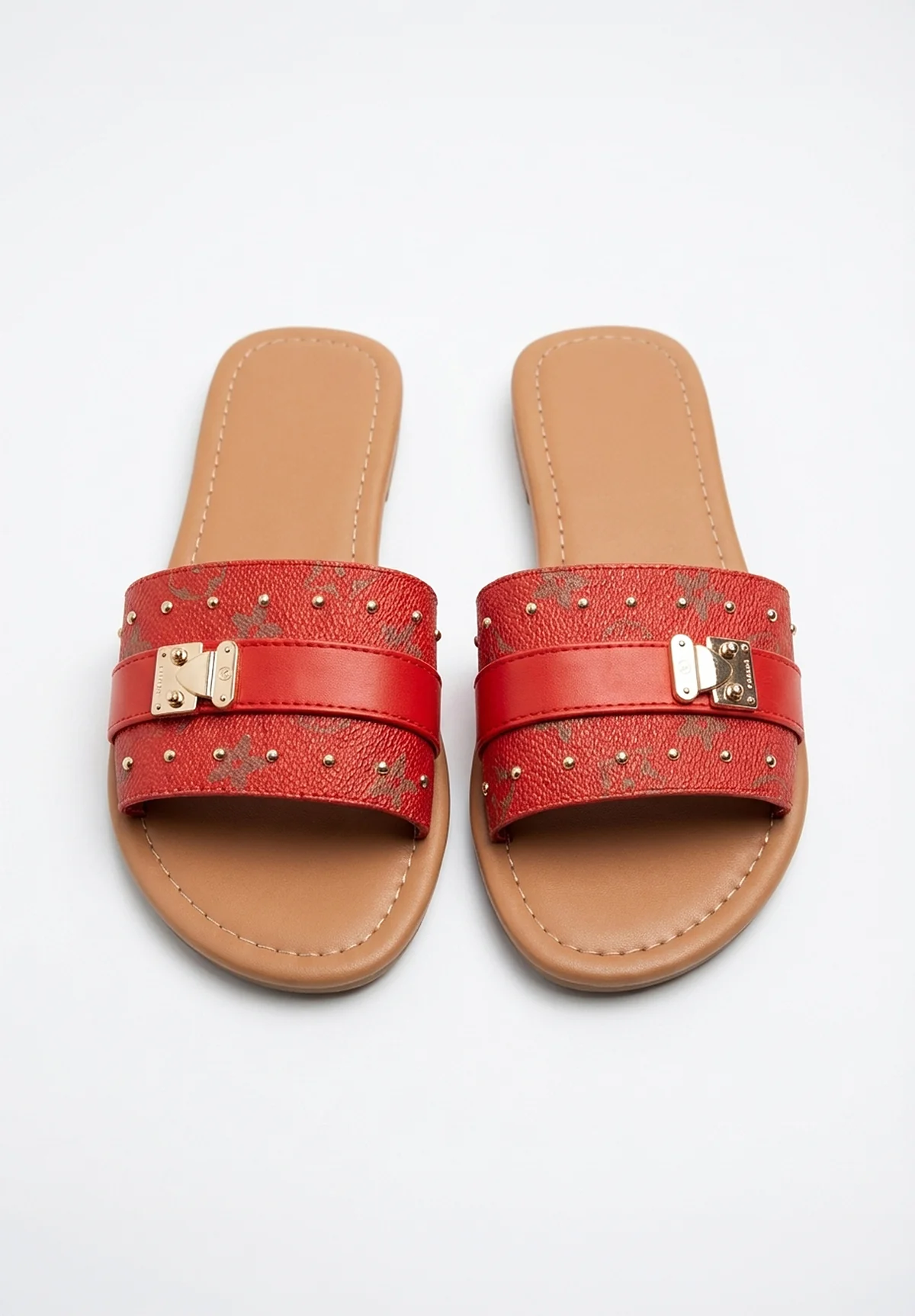Logo Baby Red Printed Sliders - Image 3