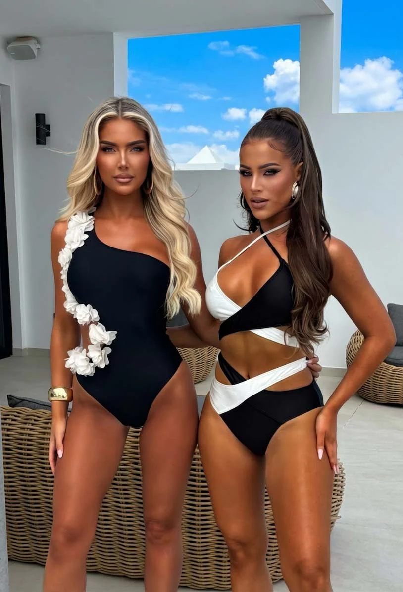 Million Dollar Muse Black Ruffle Cut Out Swimsuit - Image 10