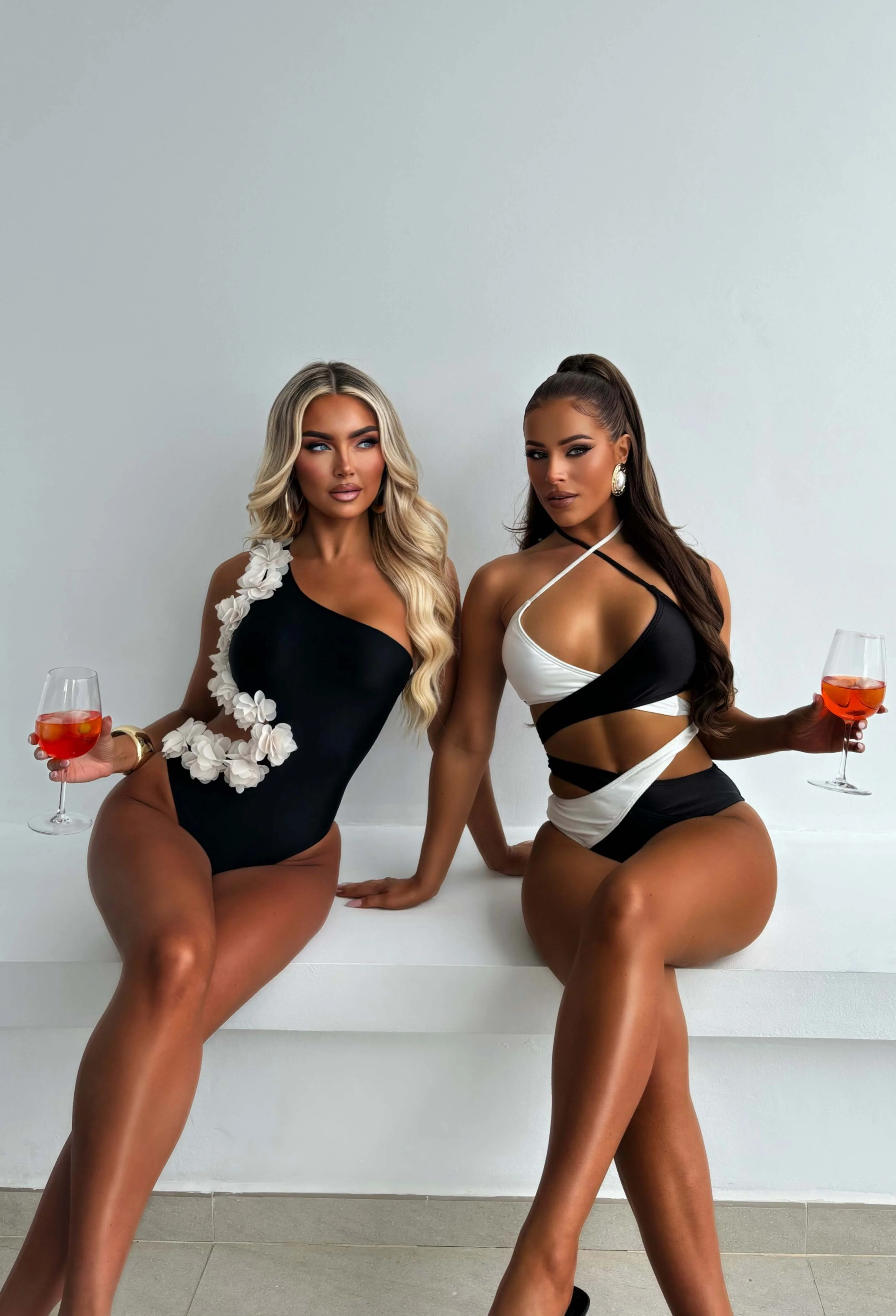 Million Dollar Muse Black Ruffle Cut Out Swimsuit - Image 6