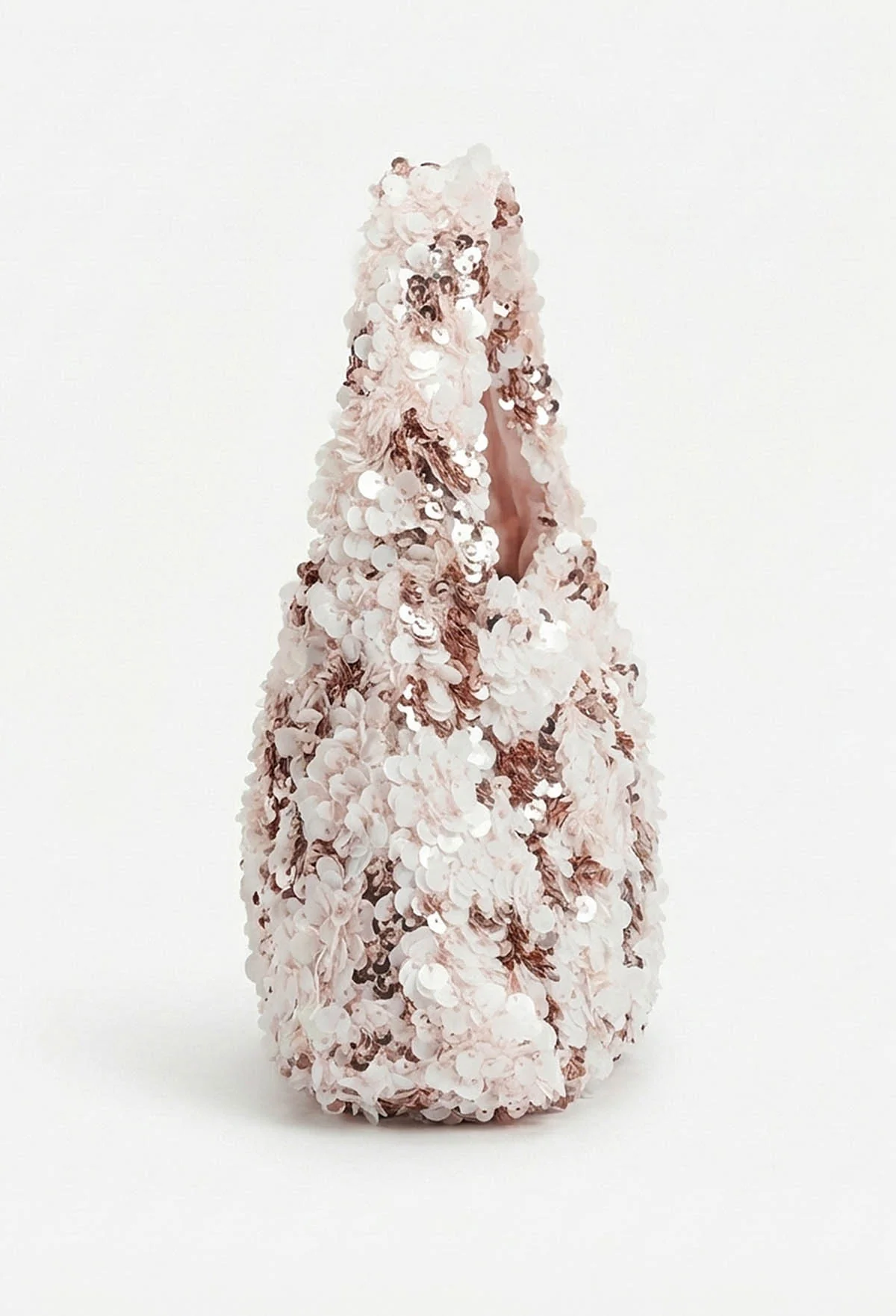Miss Manor Pink Sequin Top Handle Bag - Image 3