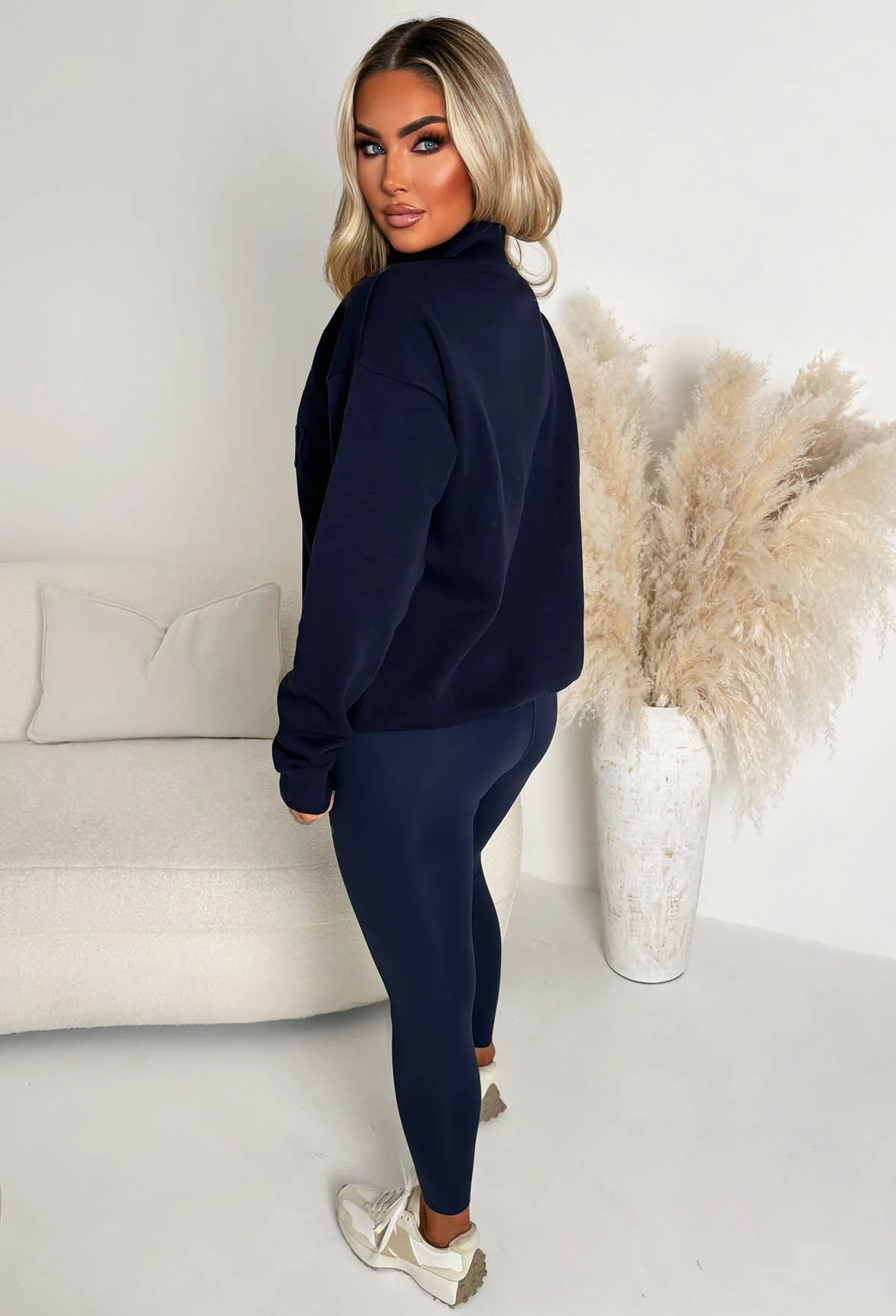 On The Go Navy Leggings - Image 3