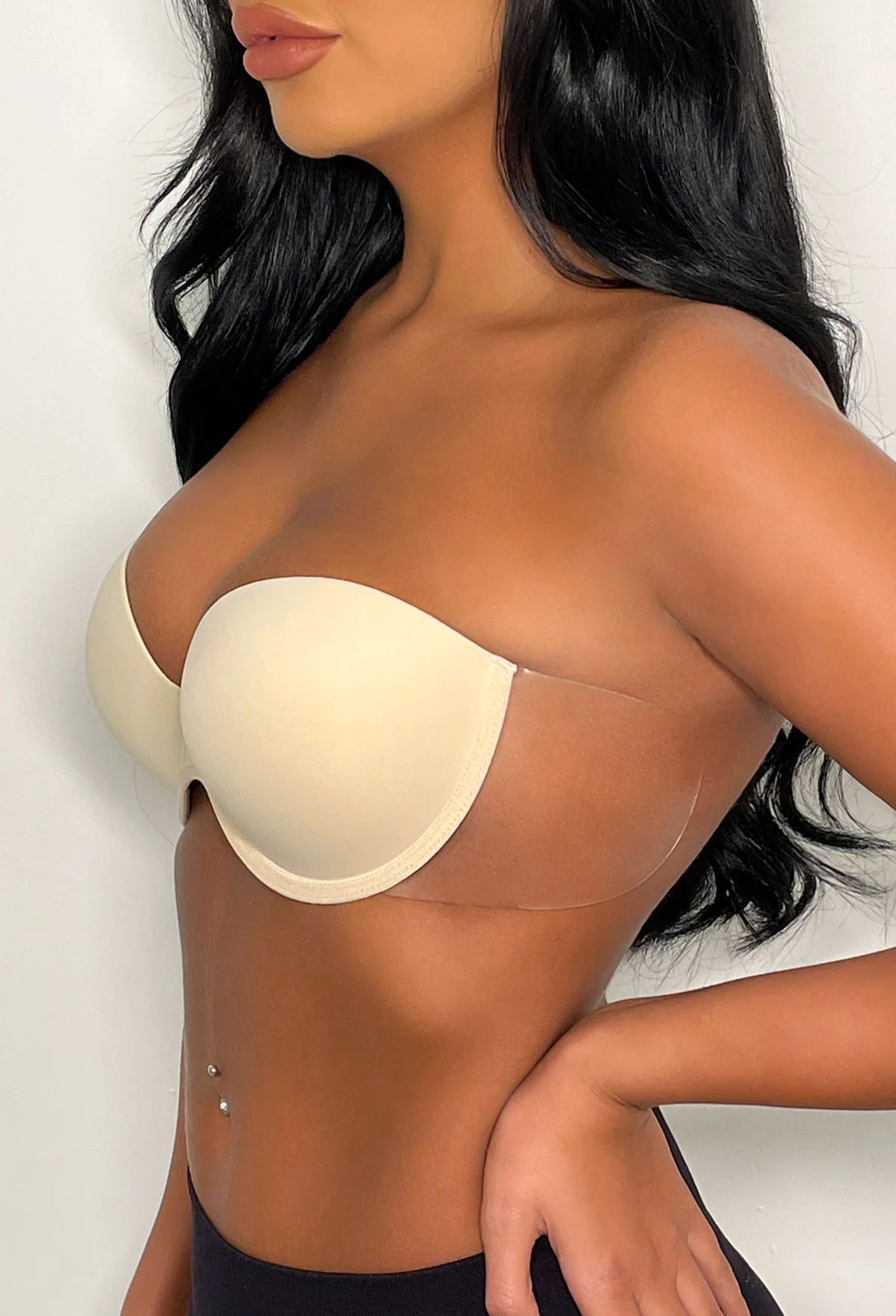 Boost Nude Winged Stick On Strapless Backless Push Up Bra - Image 2
