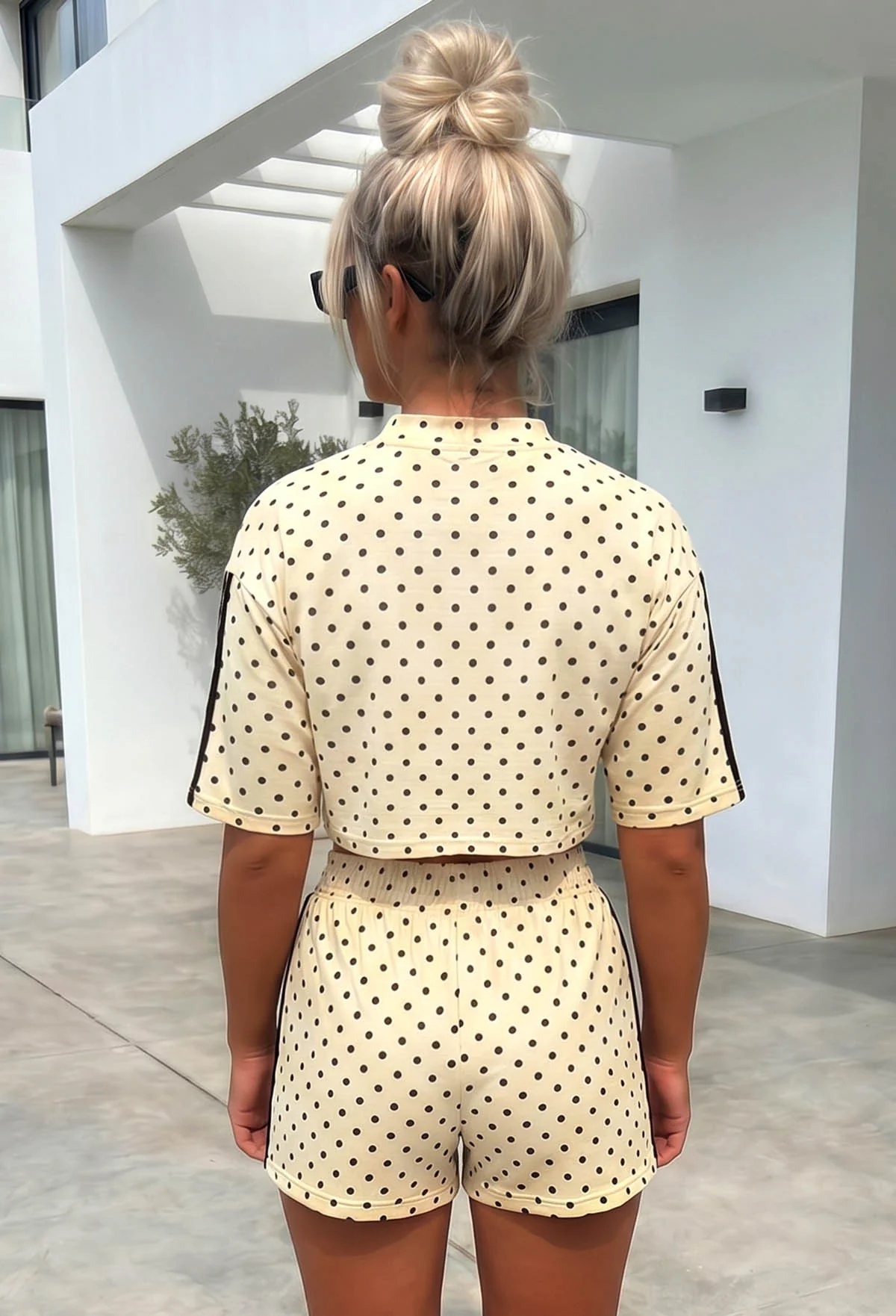 Soft Departure Yellow Polka Dot Lounge Co-Ord Set - Image 3