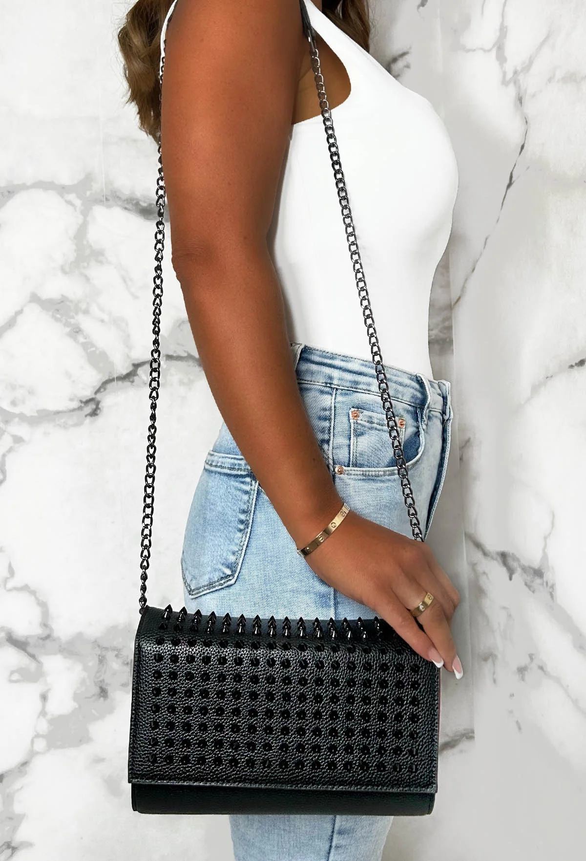 Studded Lover Black Studded Bag - Image 3