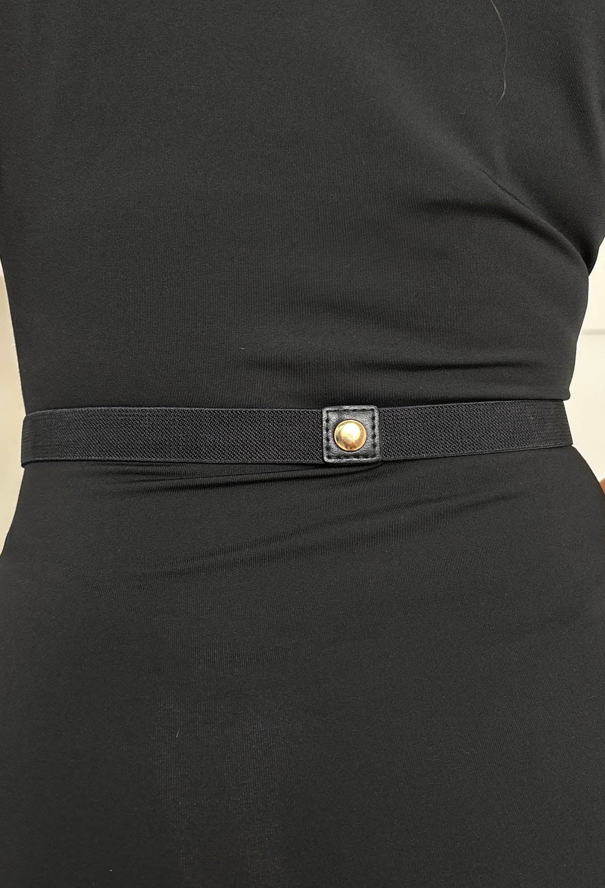 Twilight Bliss Black Gold Detail Elasticated Belt - Image 2