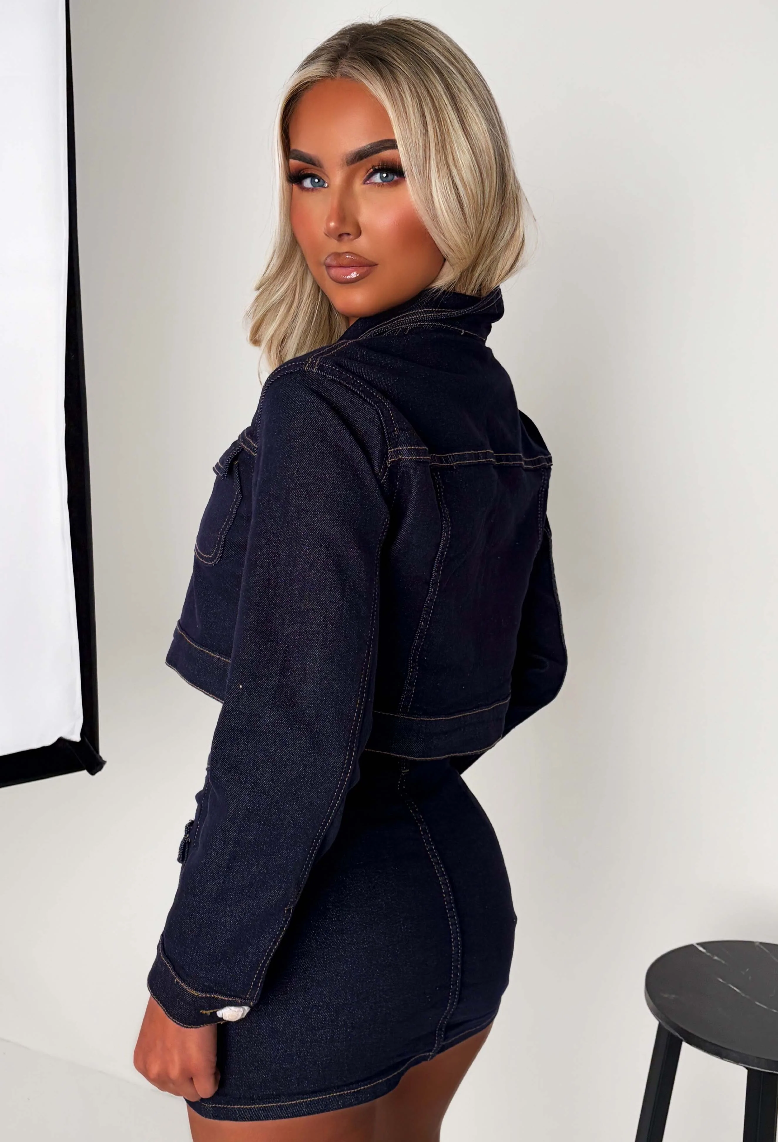 You're My Type Dark Wash Denim Mini Skirt - Image 2